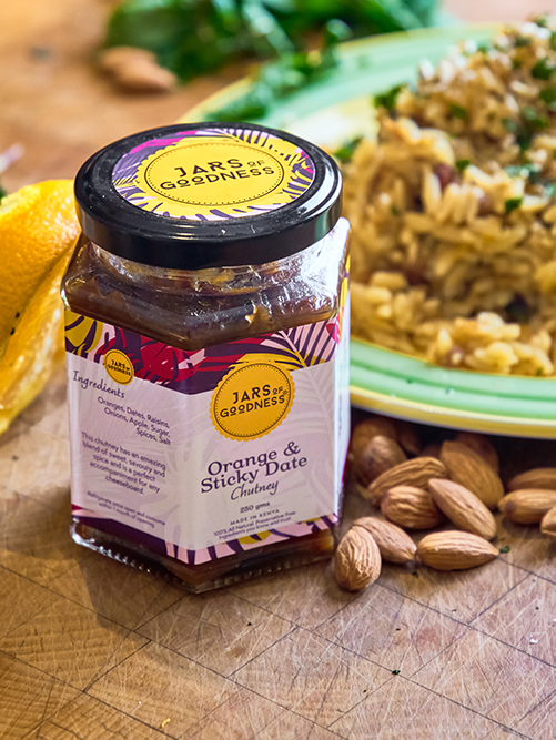 Orzo Pasta With Orange And Sticky Date Chutney